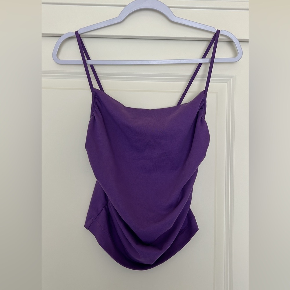 ZARA Purple Ruched Top Size M NWOT - Picture 2 of 4